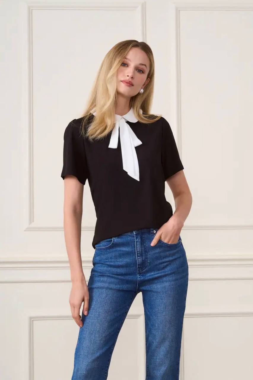CeCe Tie Neck Top