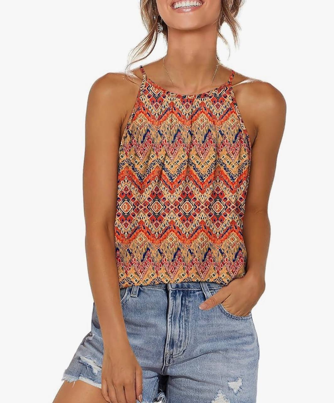 WIHOLL Boho Halter Tank
